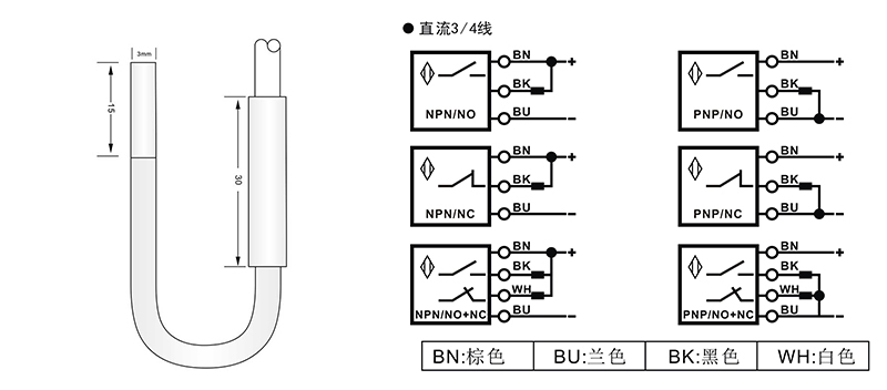 D3分離式超短型電感式接近開關(guān)
